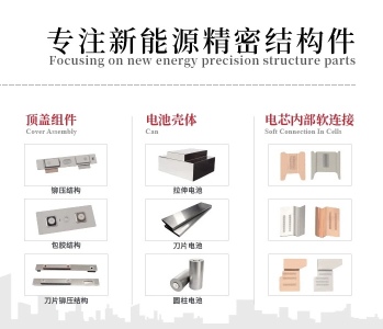 江苏瑞德丰精密技术股份有限公司东莞分公司顶盖组件、电池壳体、电芯内部软连接图