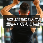 黑龙江省高技能人才总量达40.3万人 占技能劳动者比例（图1）