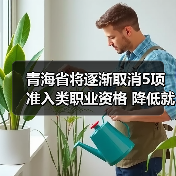 青海省将逐渐取消5项准入类职业资格 降低就业门槛（图1）