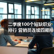 二季度100个短缺职业排行 营销员连续四期排第一（图1）