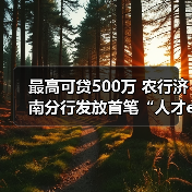 最高可贷500万 农行济南分行发放首笔“人才e贷”(图4) 最高可贷500万 农行济南分行发放首笔“人才e贷”(图4)