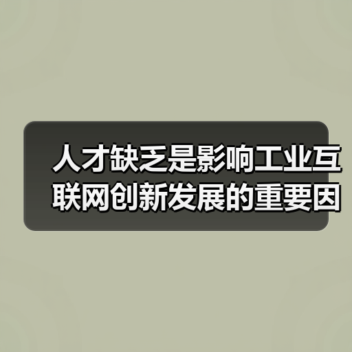 人才缺乏是影响工业互联网创新发展的重要因素（图4）