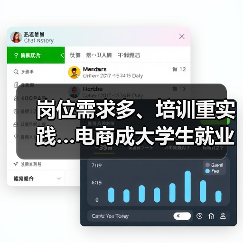 岗位需求多、培训重实践…电商成大学生就业新选择(图3) 岗位需求多、培训重实践…电商成大学生就业新选择(图3)
