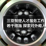 三亚制定人才服务工作若干措施 探索对外籍人员的工作(图1) 三亚制定人才服务工作若干措施 探索对外籍人员的工作(图1)