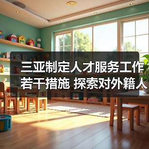 三亚制定人才服务工作若干措施 探索对外籍人员的工作(图4) 三亚制定人才服务工作若干措施 探索对外籍人员的工作(图4)