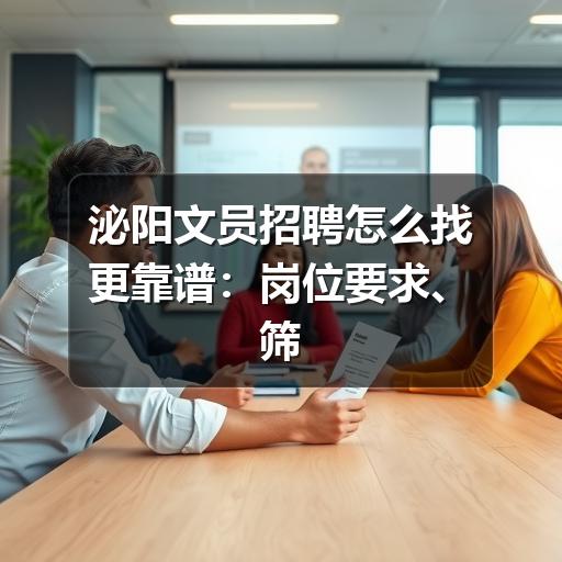 泌阳文员招聘怎么找更靠谱：岗位要求、筛选方法与面试准备