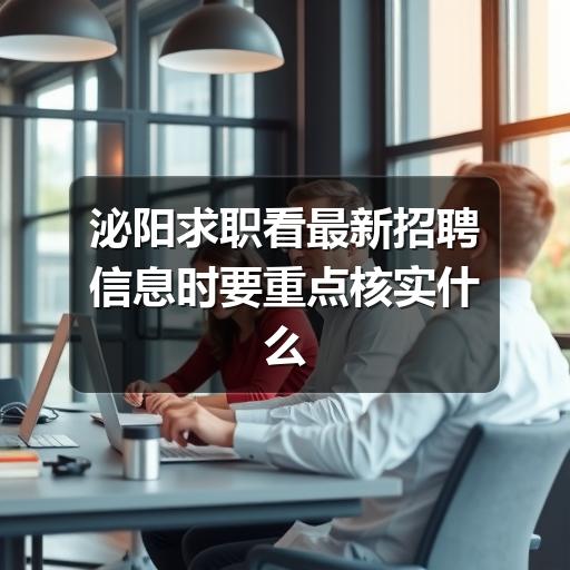 泌阳求职看最新招聘信息时要重点核实什么
