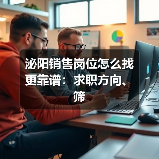 泌阳销售岗位怎么找更靠谱：求职方向、筛选方法与避坑建议